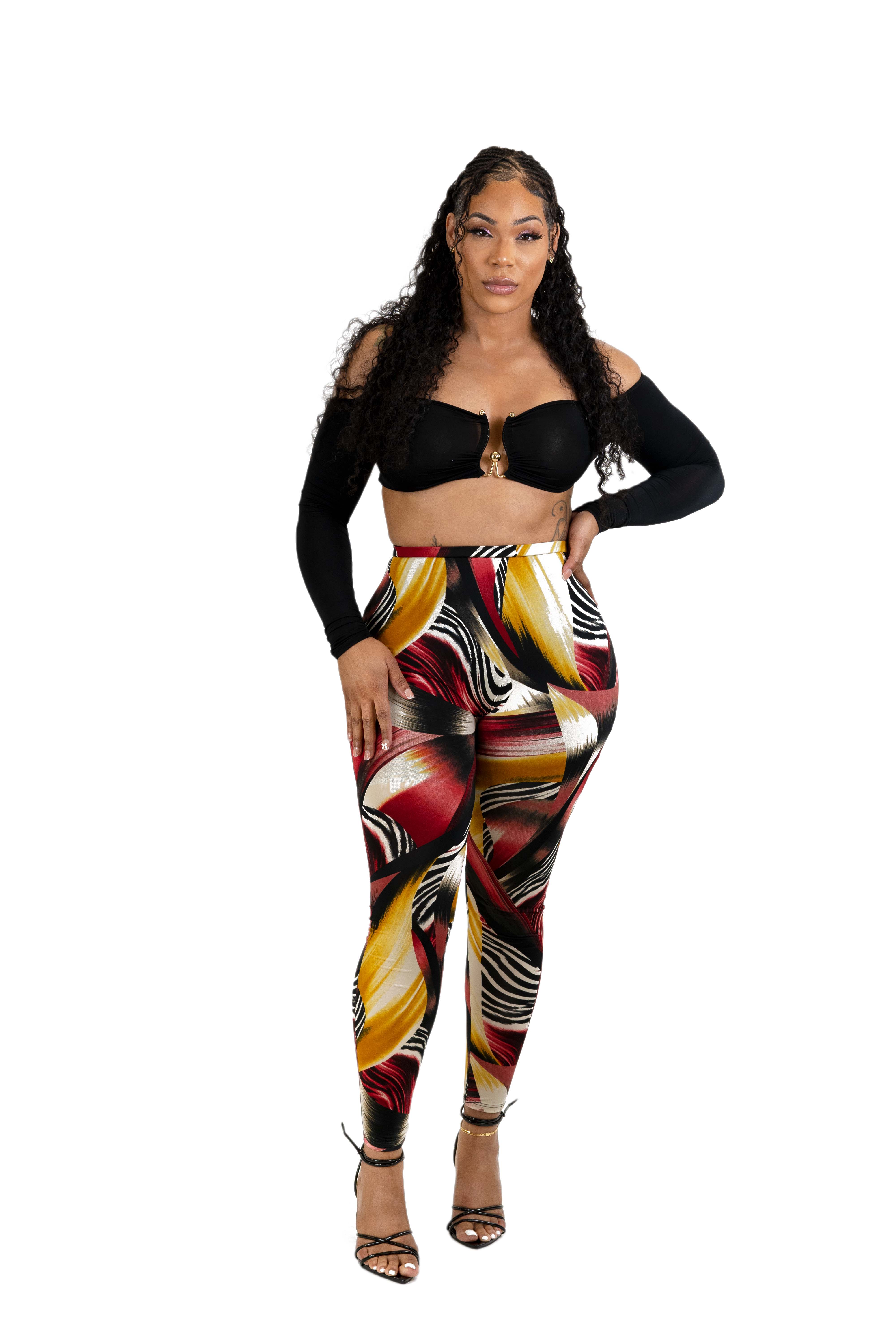 Roxi Print Leggings Set